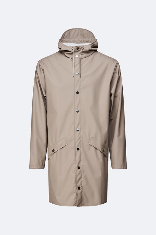 Buy Rains Long Jacket Taupe • Gerrards Fashion Shop